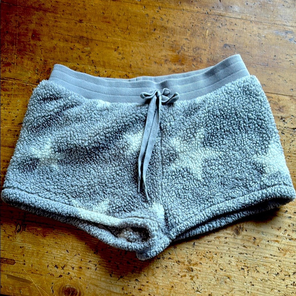 P.J. Salvage Plush Lounge Star Shorts in Stone